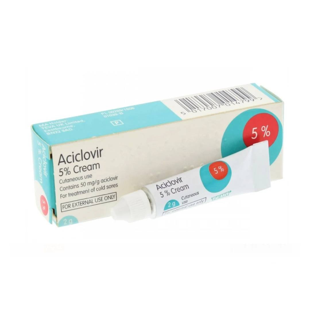 Aciclovir Zovirax cream cold sore treatment lip blush