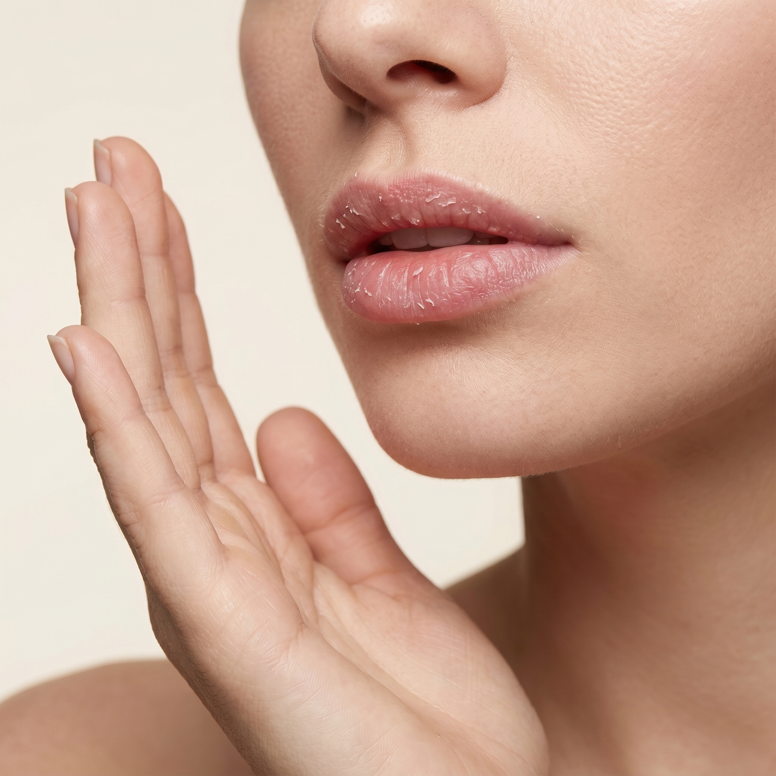 No picking or scratching brows during healing