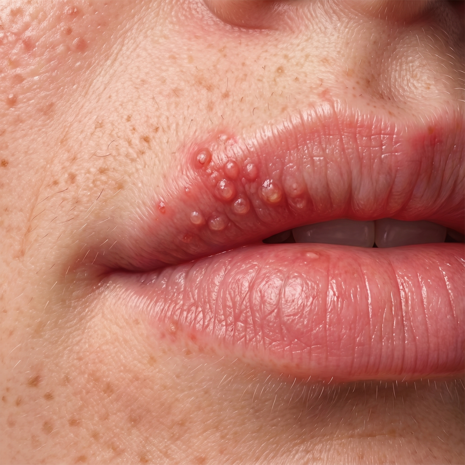 Cold sore stage 3 bump