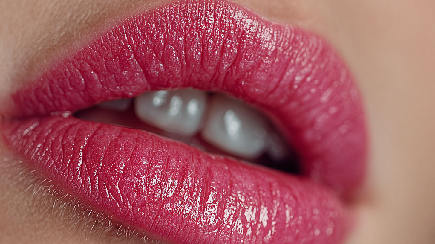 Lip blush Bournemouth beautiful fuchsia pink lips by Skarlet Leon