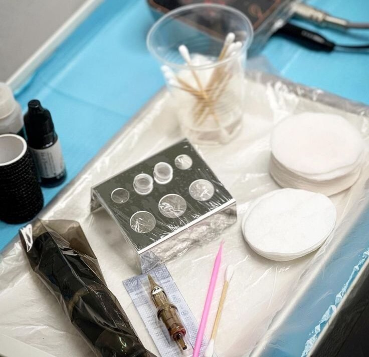 PMU treatment station fully covered in plastic — Skarlet Leon Bournemouth