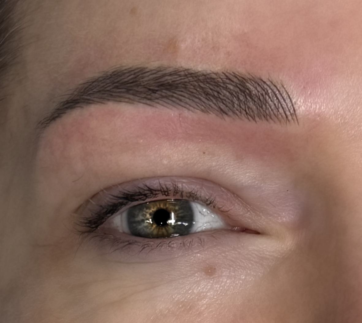 Microblading strokes — sharper, more invasive