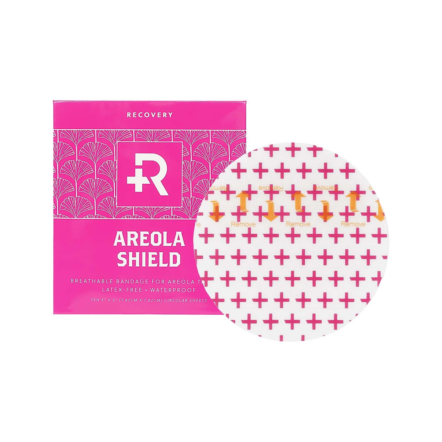 Recovery areola healing shield plaster after 3D nipple tattoo — Skarlet Leon Bournemouth